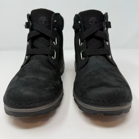 Timberland Hiking Boots Women's 7 Black Suede Leather Hikers Outdoors - Picture 7 of 12